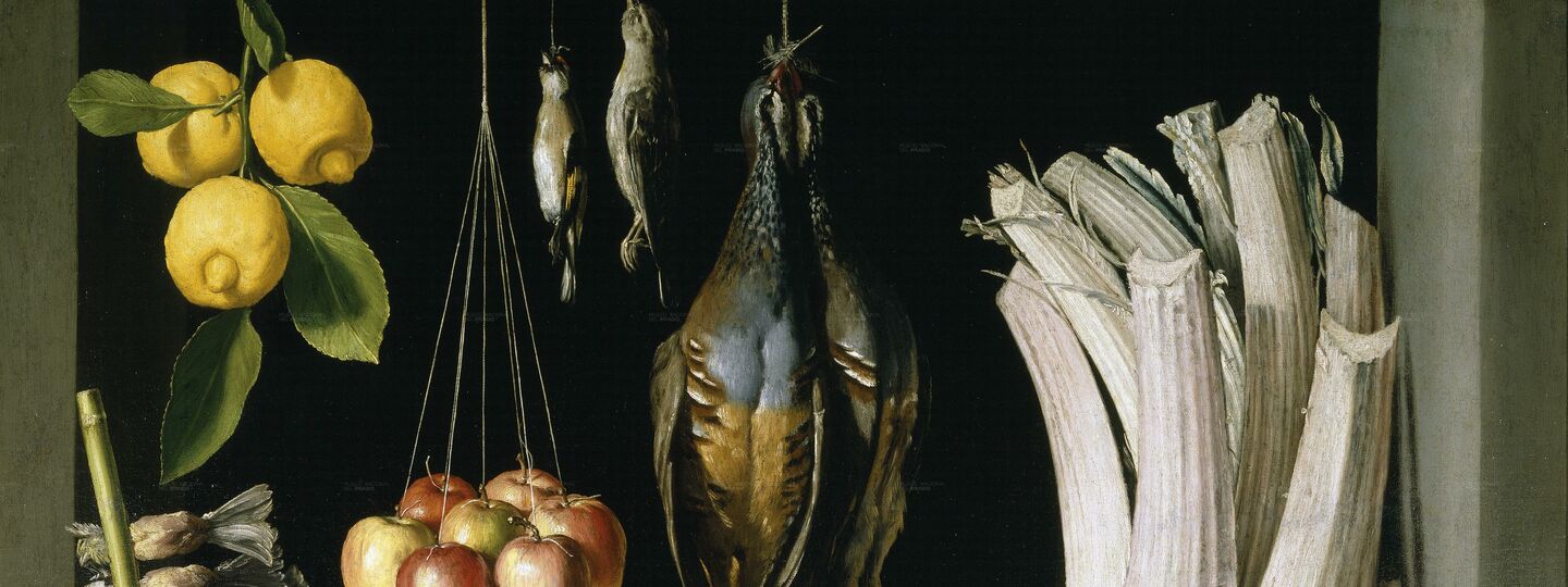 Game still life, vegetables and fruit, by Juan Sánchez Cotán