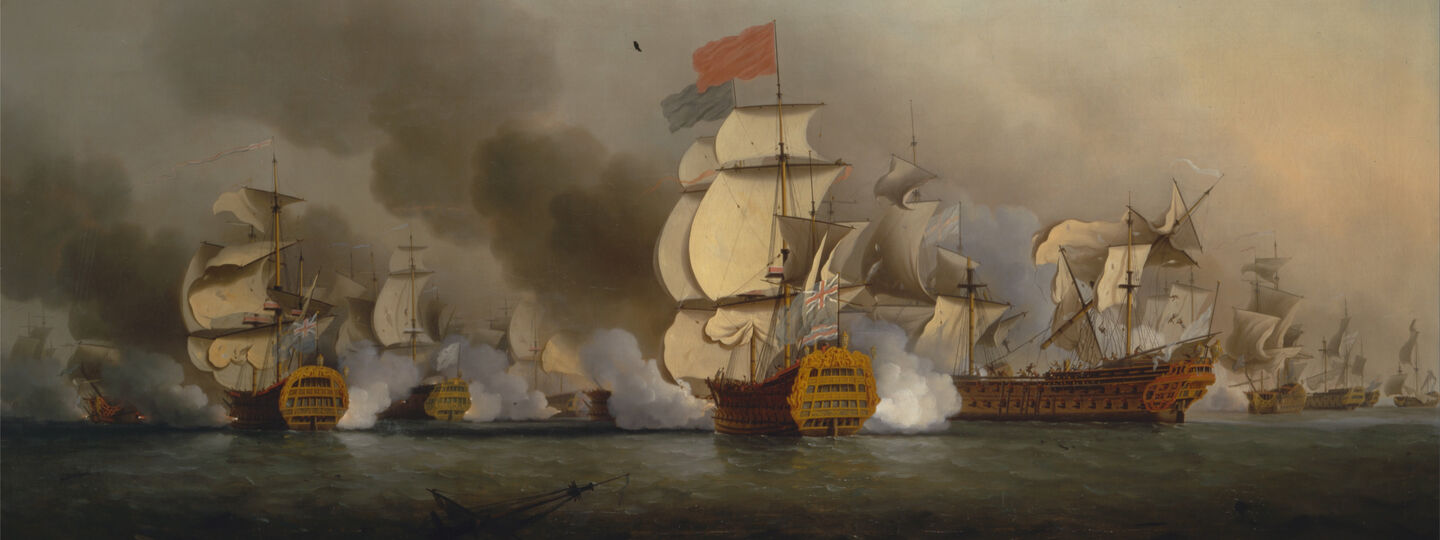 Vice Admiral Sir George Anson's Victory off Cape Finisterre , by Samuel Scott