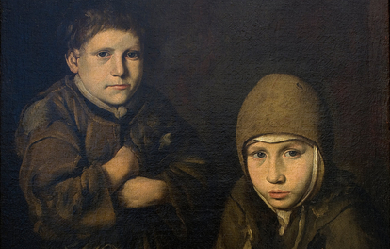 Children Begging, by Unknown painter