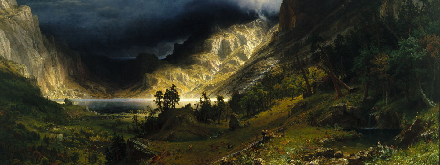 A Storm in the Rocky Mountains, Mt. Rosalie, by Albert Bierstadt