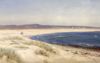 People on a Beach, by Amaldus Nielsen