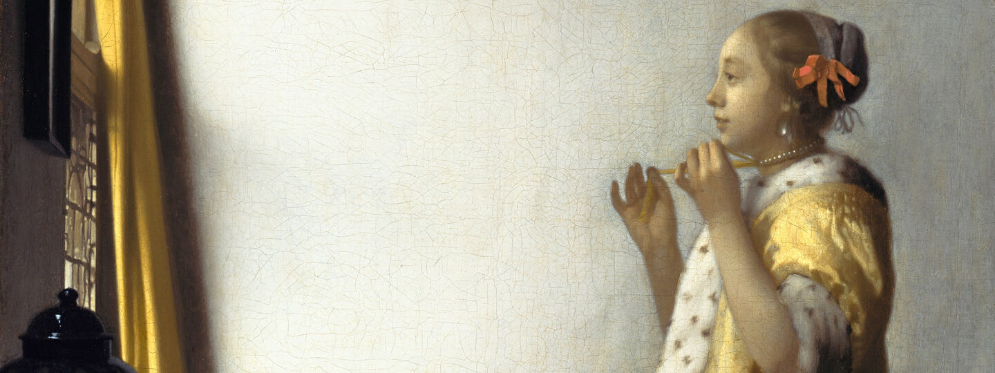 Young Woman with a Pearl Necklace, by Johannes Vermeer