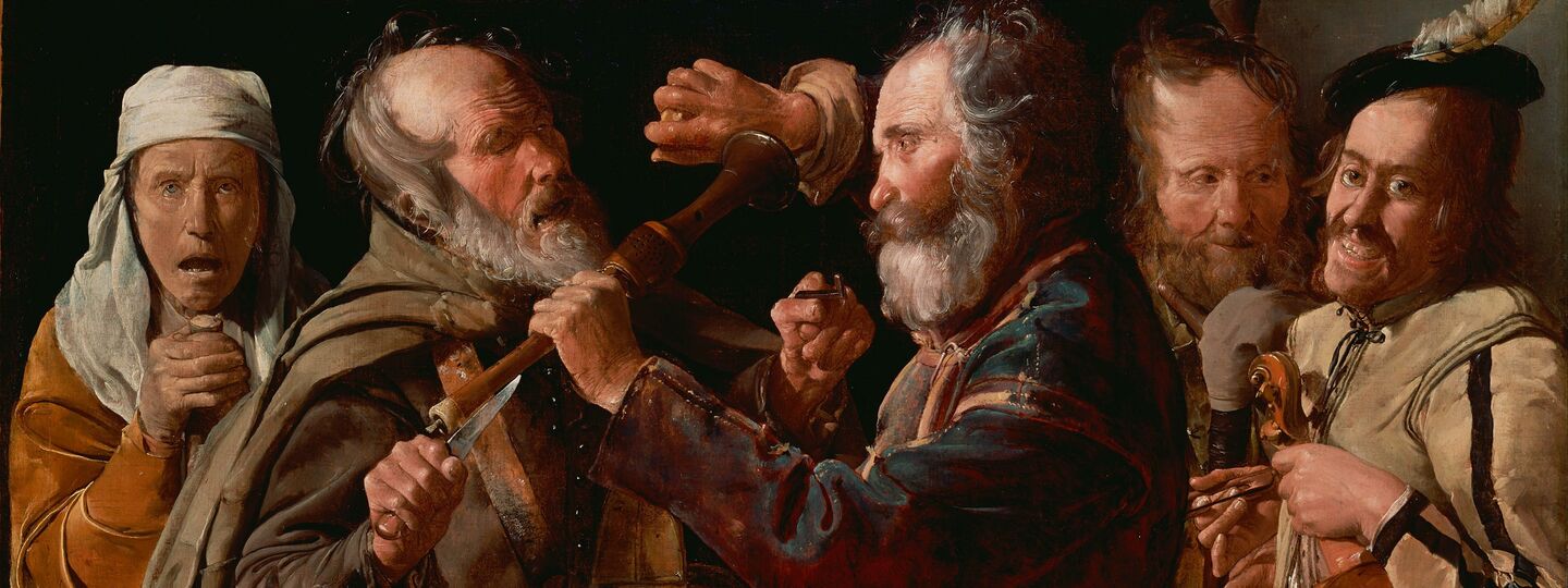 The Musicians' Brawl (Main View), by Georges de La Tour