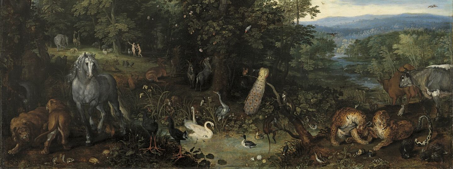 The garden of Eden, by Jan Brueghel the Elder