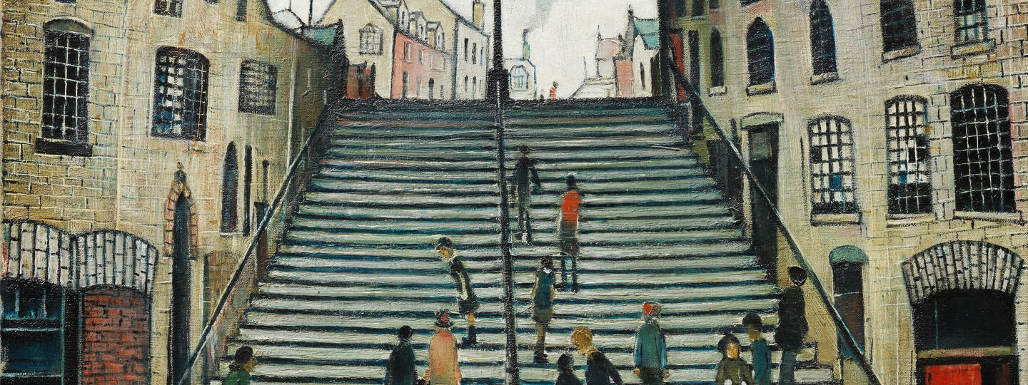 Steps at Wick, by Laurence Stephen Lowry