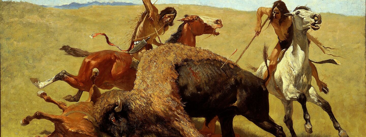 The Buffalo Hunt, by Frederic Remington
