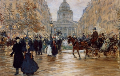 The Boulevard Saint-Michel, by Jean-François Raffaelli