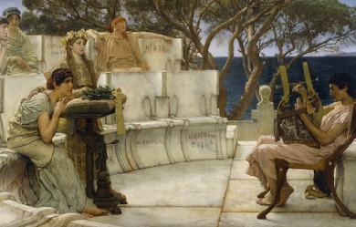Sappho and Alcaeus, by Lawrence Alma-Tadema