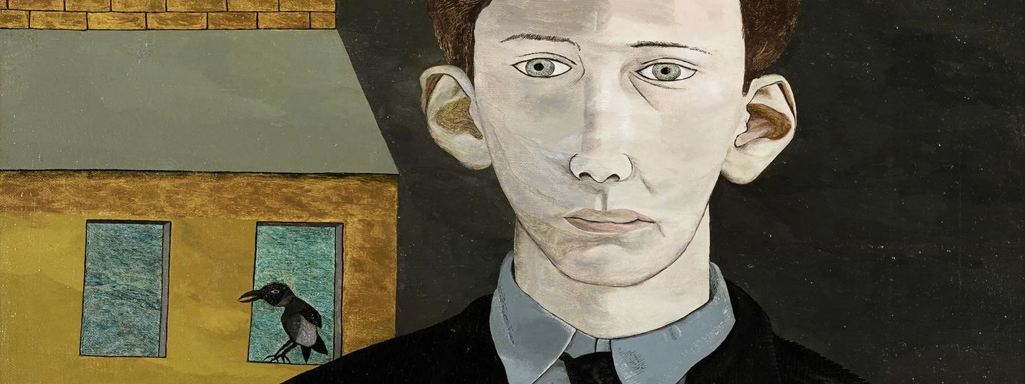 Man with a Feather (Self-portrait), by Lucian Freud