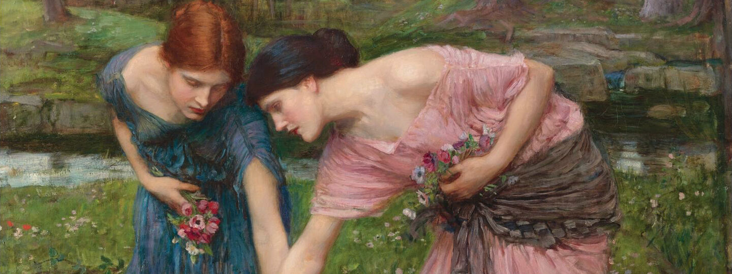Gather Ye Rosebuds While Ye May, by John William Waterhouse