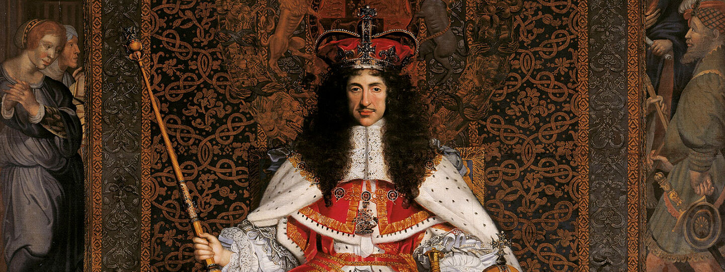 Charles II of England in Coronation robes, by John Michael Wright