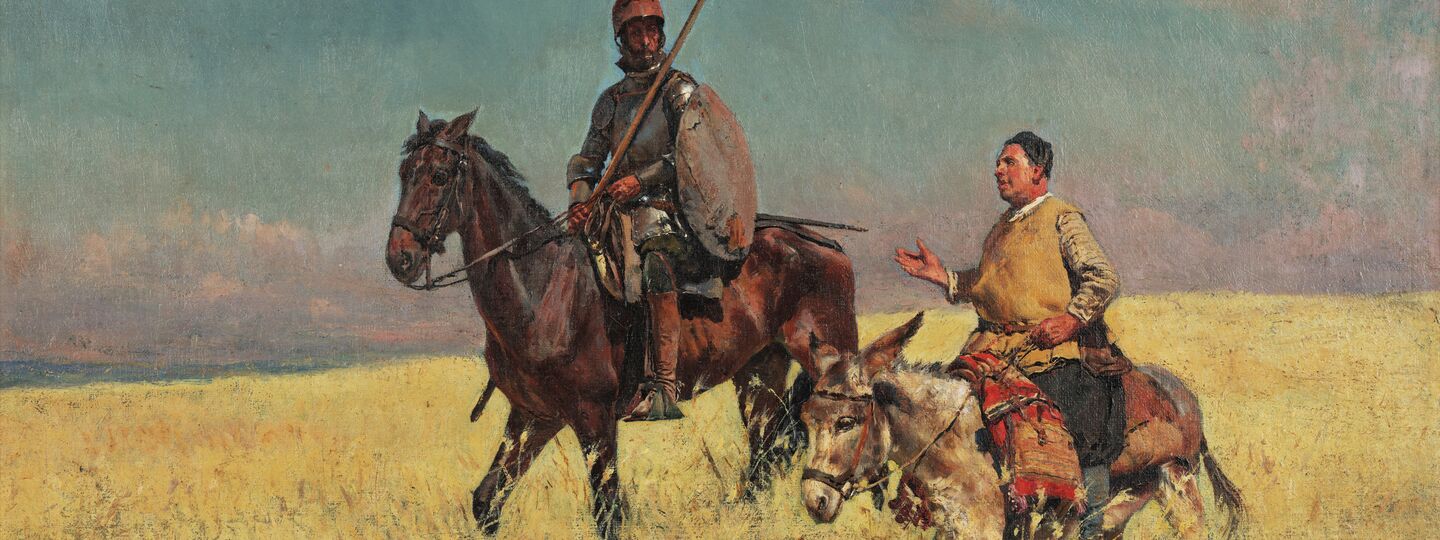 Don Quixote and Sancho Panza, by José Moreno Carbonero