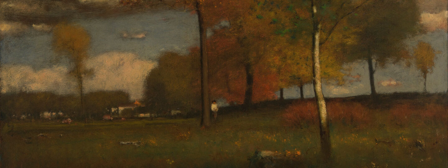 Near the Village, October, by George Inness