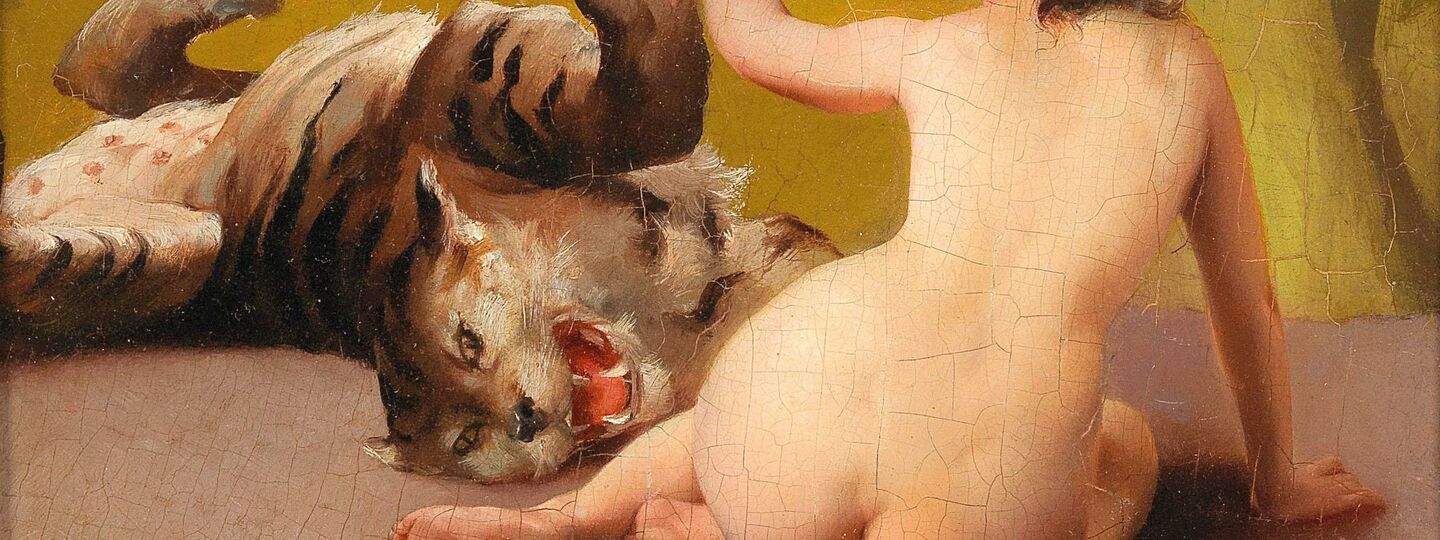 Playing with the Tiger, by Luis Ricardo Falero