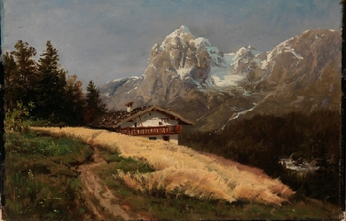 View from Ramsau, by Hjalmar Munsterhjelm