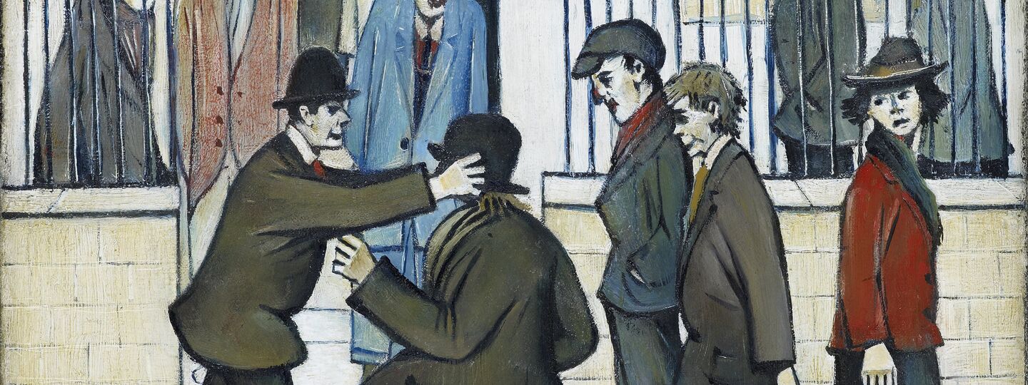 A Fight, by Laurence Stephen Lowry