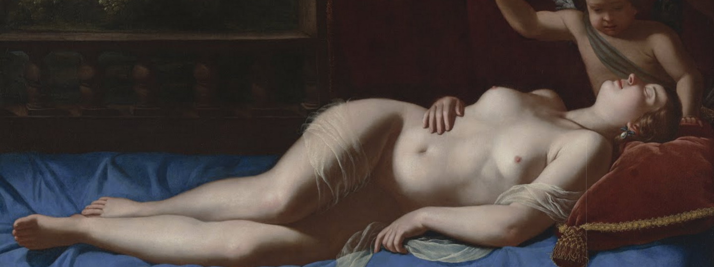 Venus and Cupid (Sleeping Venus), by Artemisia Gentileschi