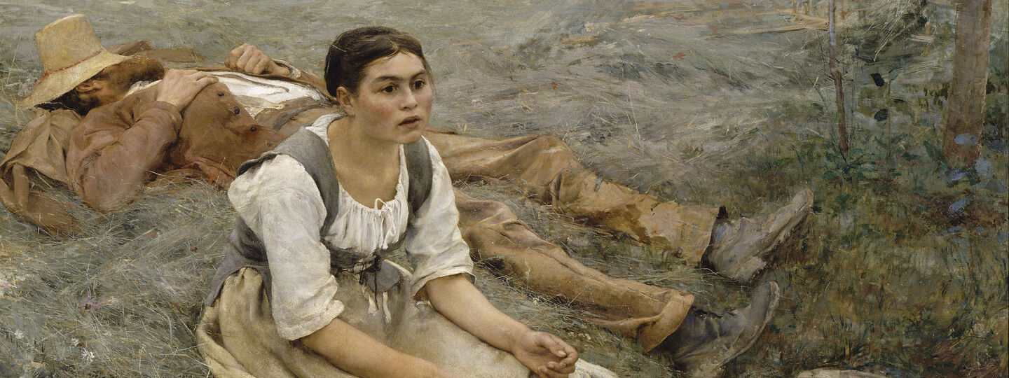 The hay, by Jules Bastien-Lepage