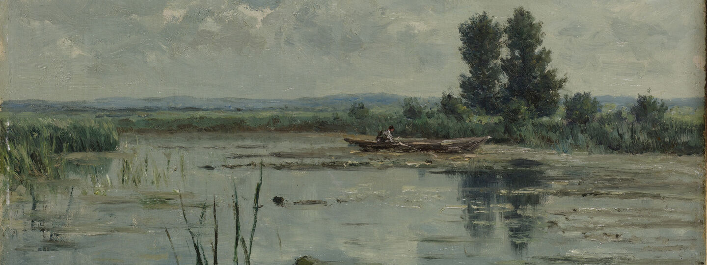 Lake near Loosdrecht, by Willem Roelofs