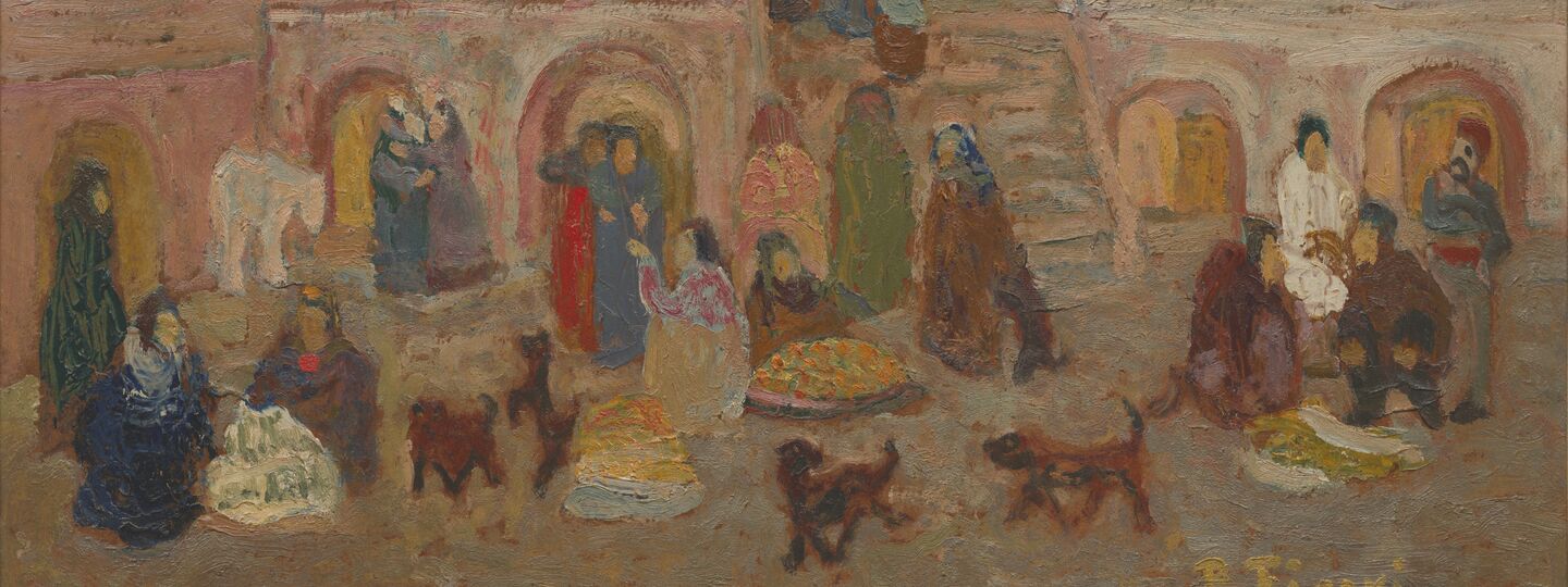 The backyard, by Pedro Figari