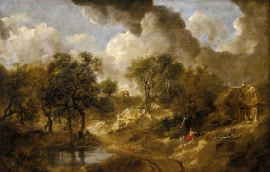 Landscape in Suffolk, by Thomas Gainsborough