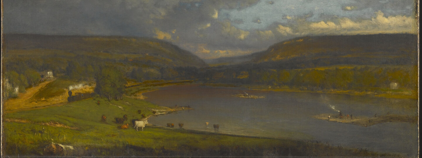 On the Delaware River, by George Inness Jr.