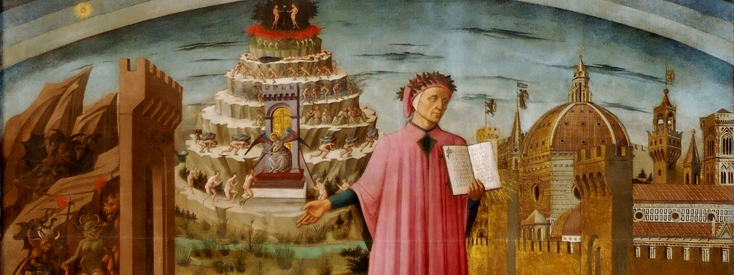 The Divine Comedy illuminates Florence, by Domenico di Michelino