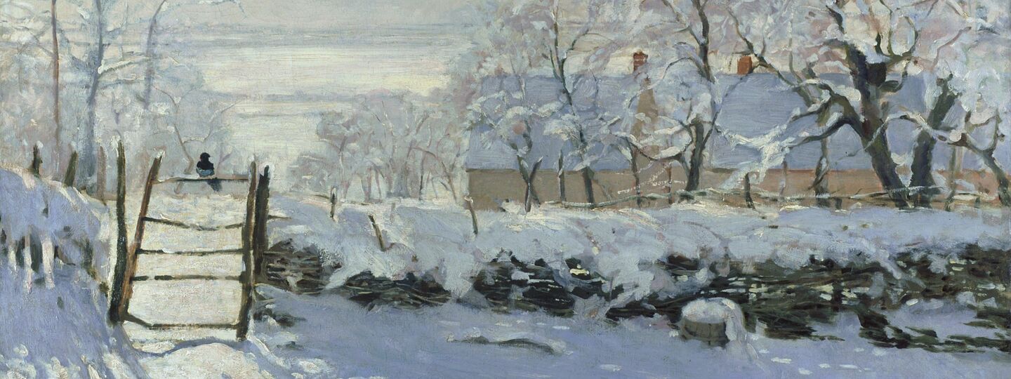 The magpie, by Claude Monet