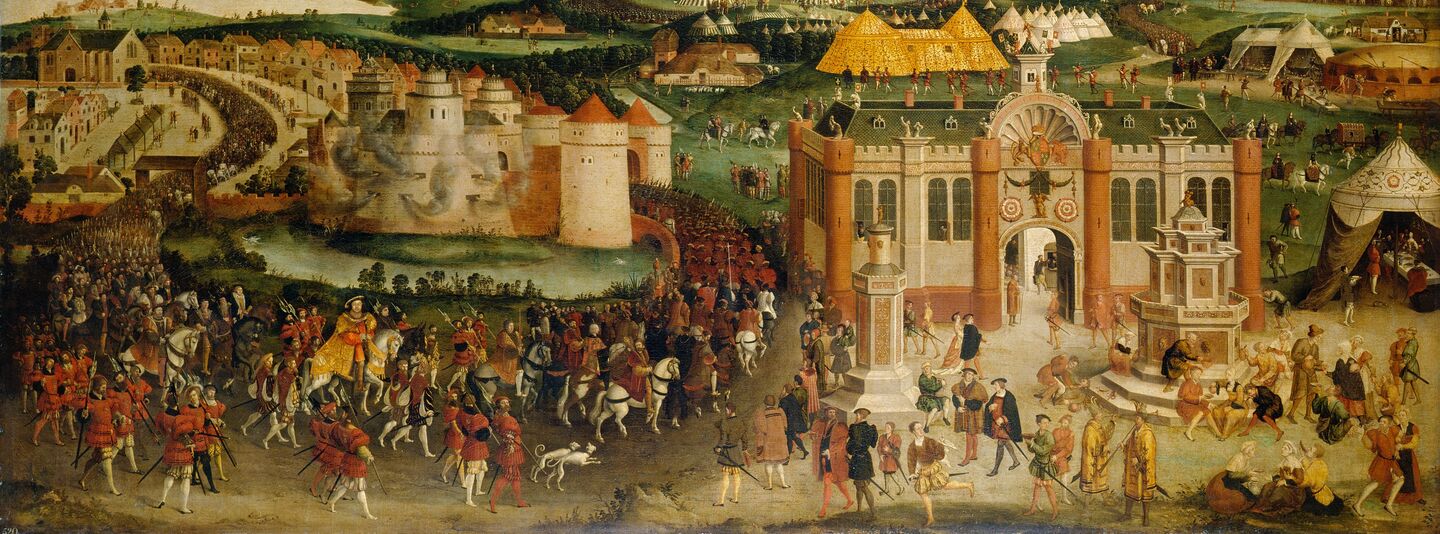 Field of the Cloth of Gold, by British School