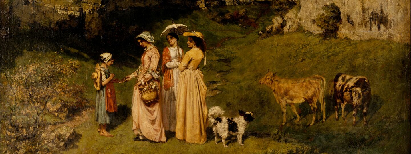Young Ladies of the Village, by Gustave Courbet