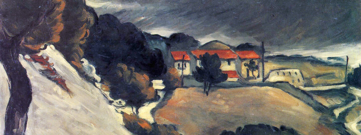 Melting snow at L'Estaque, by Paul Cézanne
