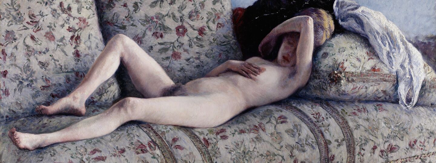 Nude on a Couch, by Gustave Caillebotte