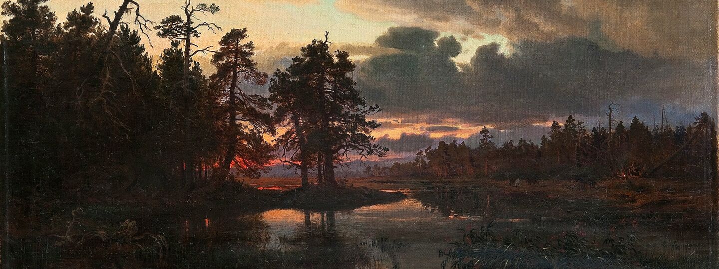Sunset, by Hjalmar Munsterhjelm