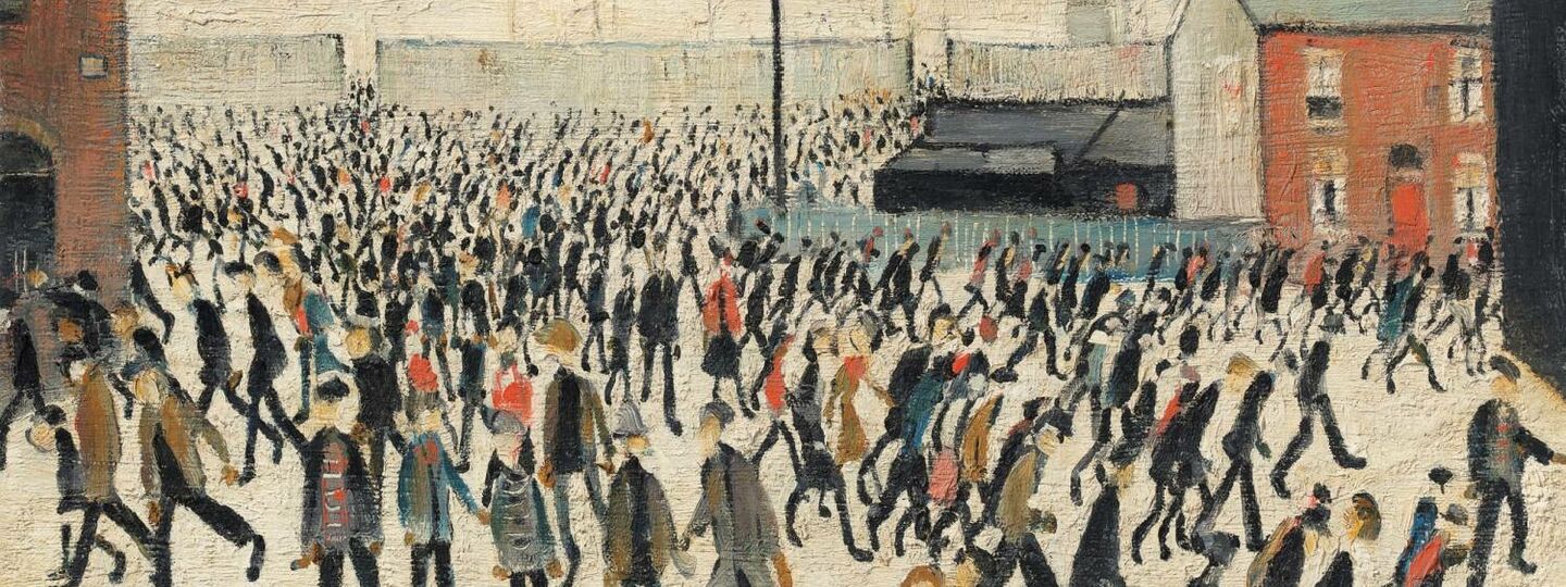 Coming from the match, by Laurence Stephen Lowry