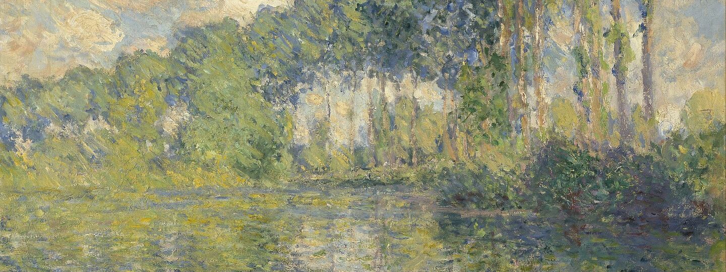 Poplars on the Epte, by Claude Monet