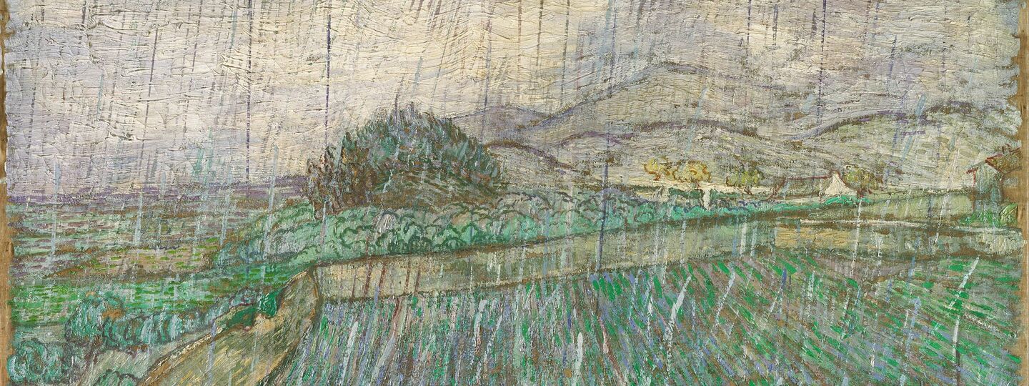 Wheat Field in Rain, by Vincent van Gogh