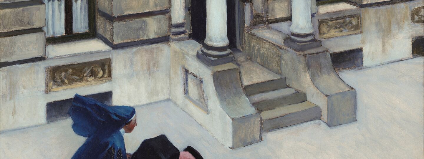 New York Pavements, by Edward Hopper