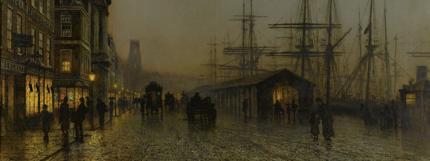 Glasgow, Saturday Night, by John Atkinson Grimshaw