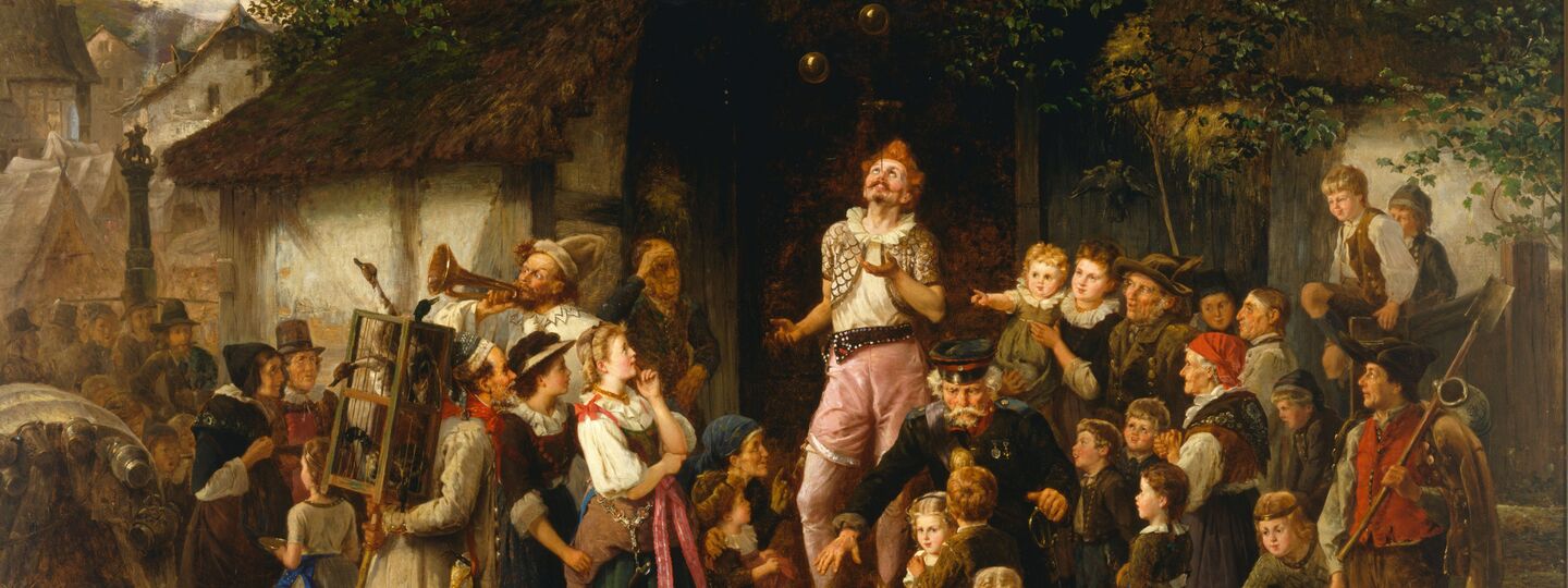 The juggler: a village fair, by Fritz Beinke
