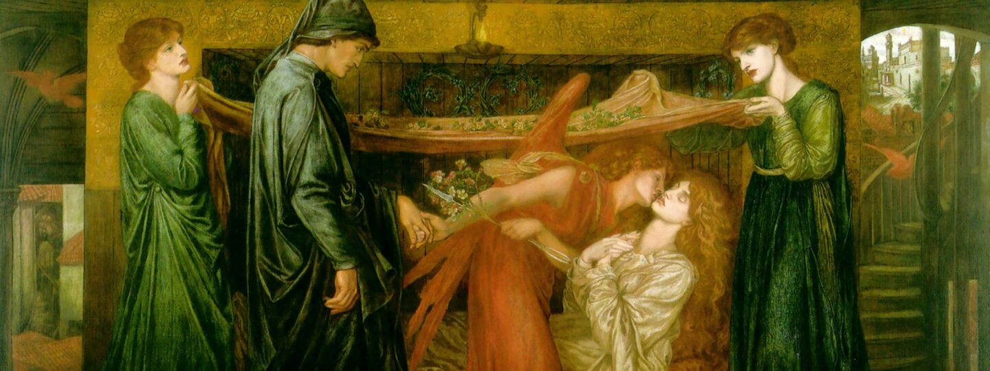 Dante's Dream on the Day of the Death of Beatrice, by Dante Gabriel Rossetti