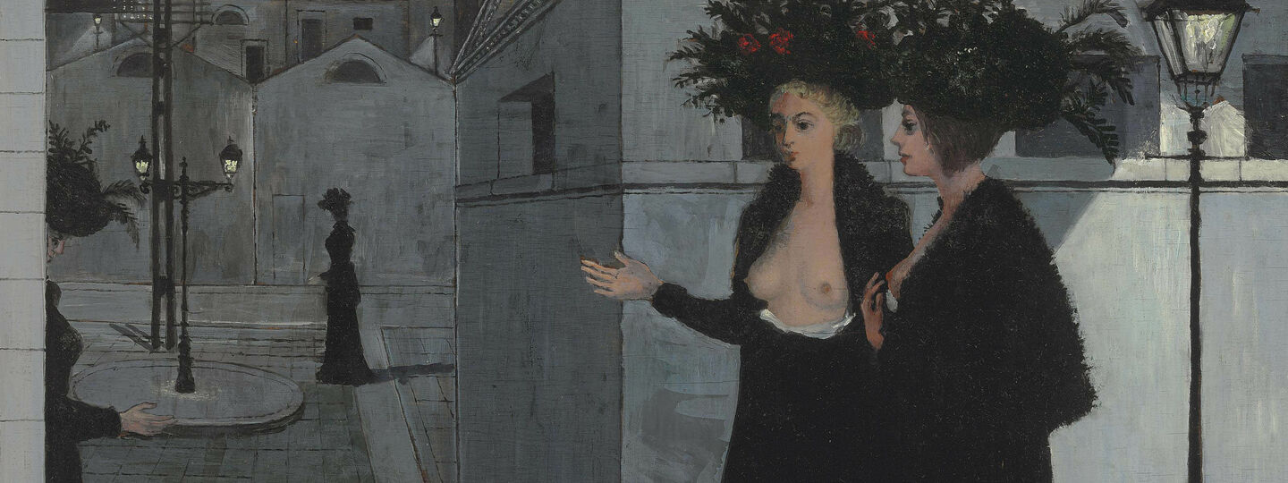 Night walk, by Paul Delvaux