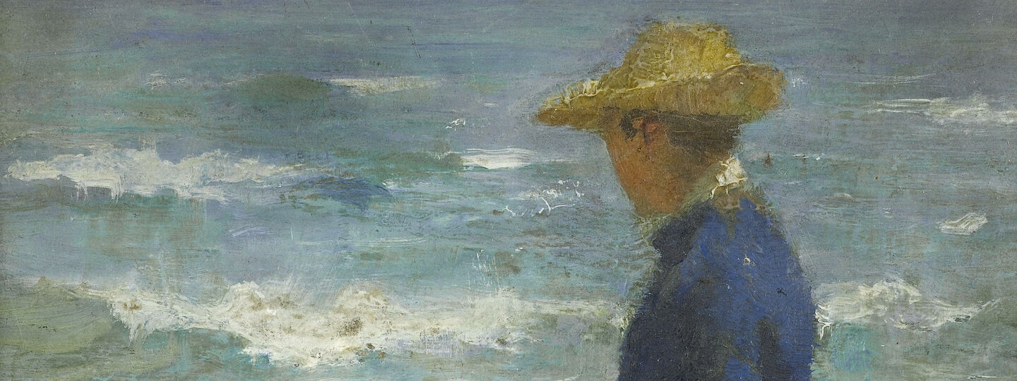 Looking out to sea, by Henry Scott Tuke