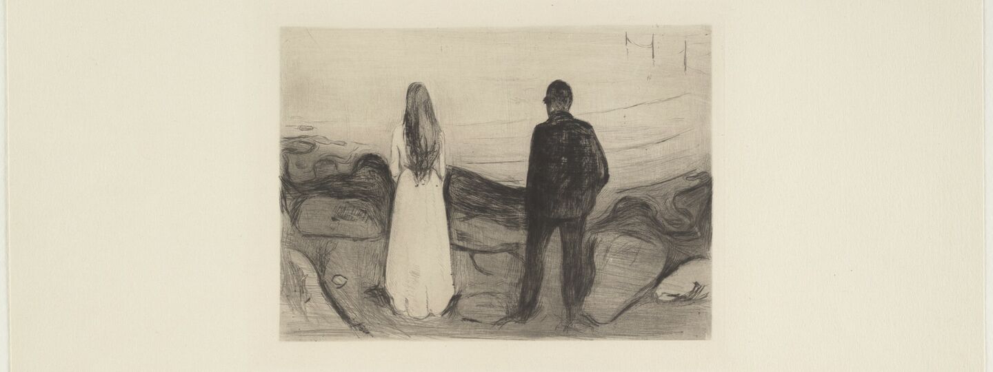 Two People. The Lonely Ones, by Edvard Munch