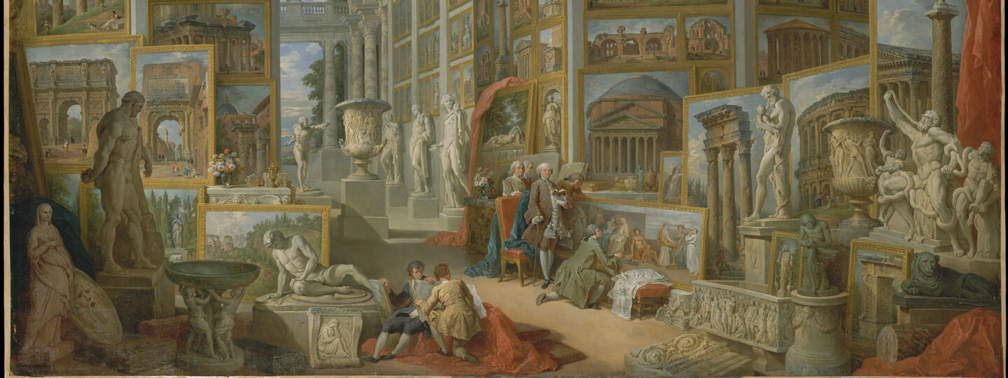 Imaginary Gallery of Ancient Roman Art, by Giovanni Paolo Panini