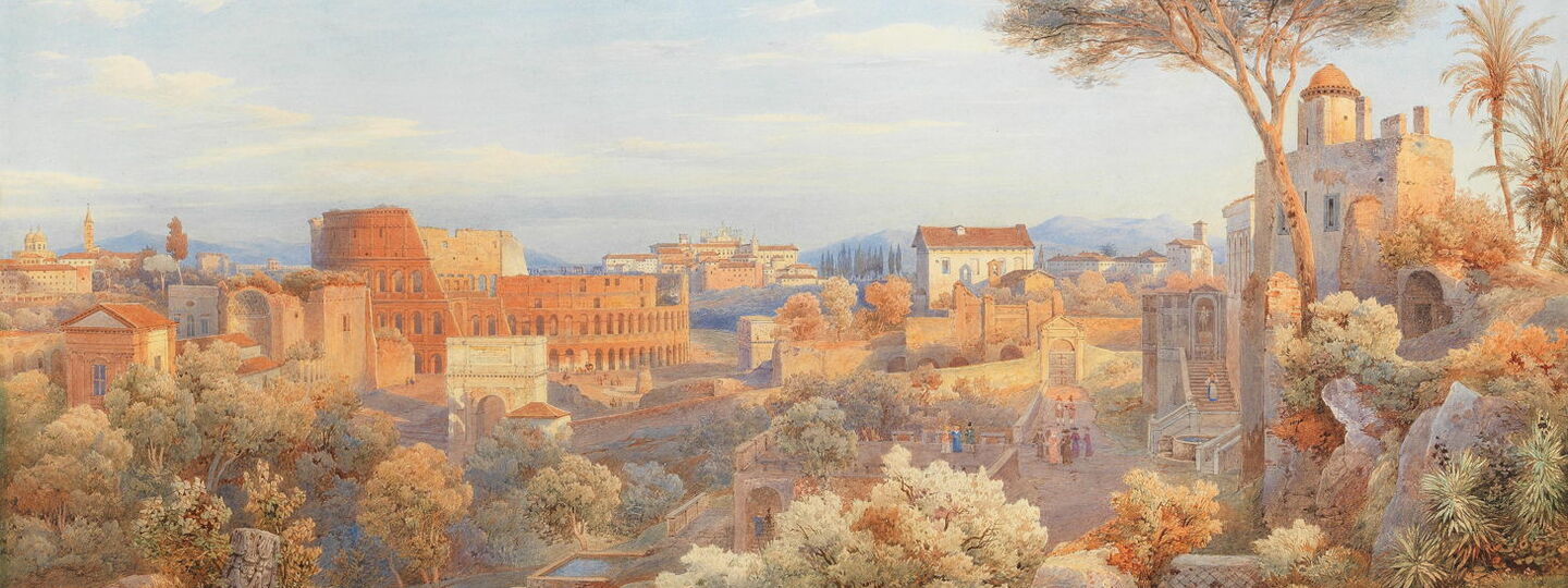 View of Rome, by Salomon Corrodi