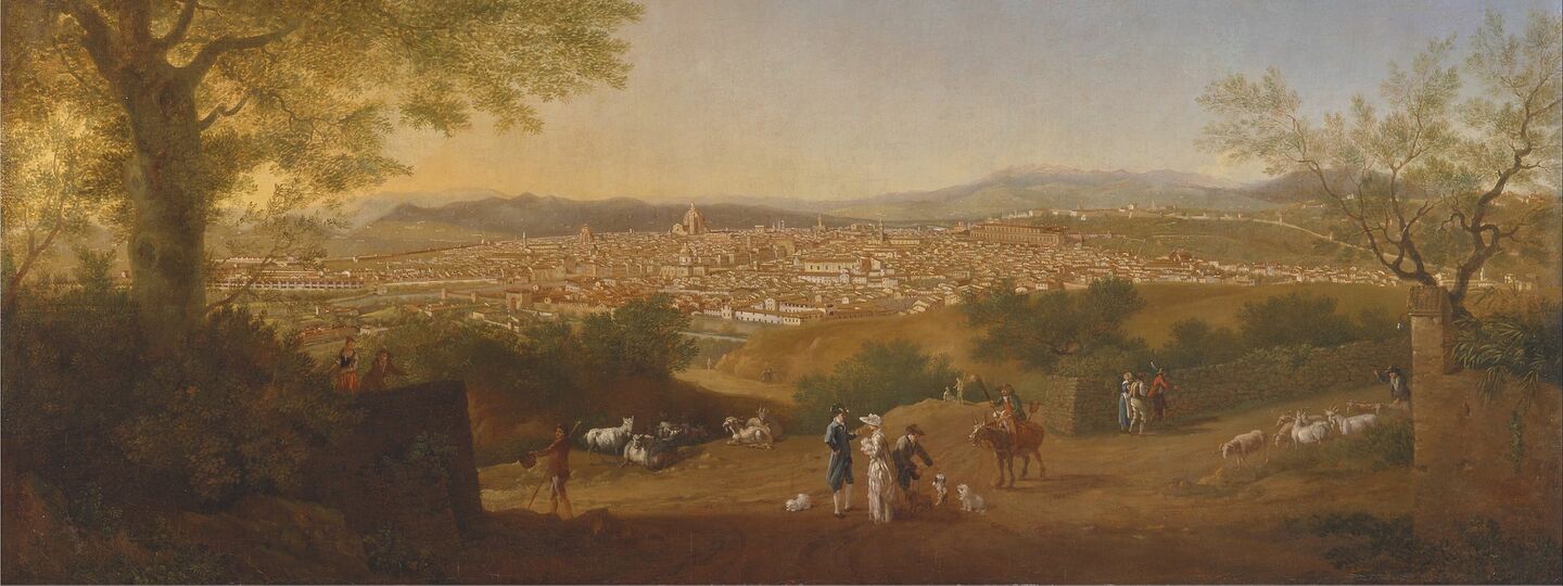 A Panoramic View of Florence from Bellosguardo, by Thomas Patch