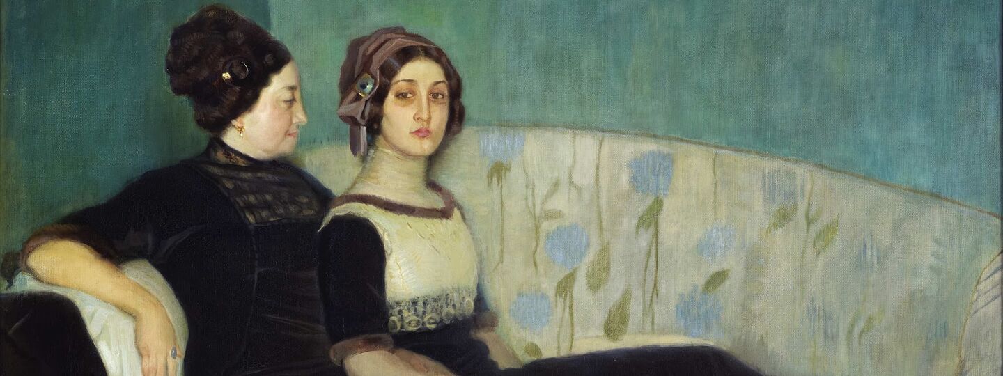 Widow Narezo and daughter, by Federico Beltran Masses