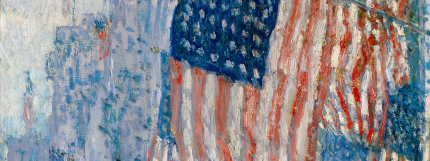 The Avenue in the Rain, by Childe Hassam