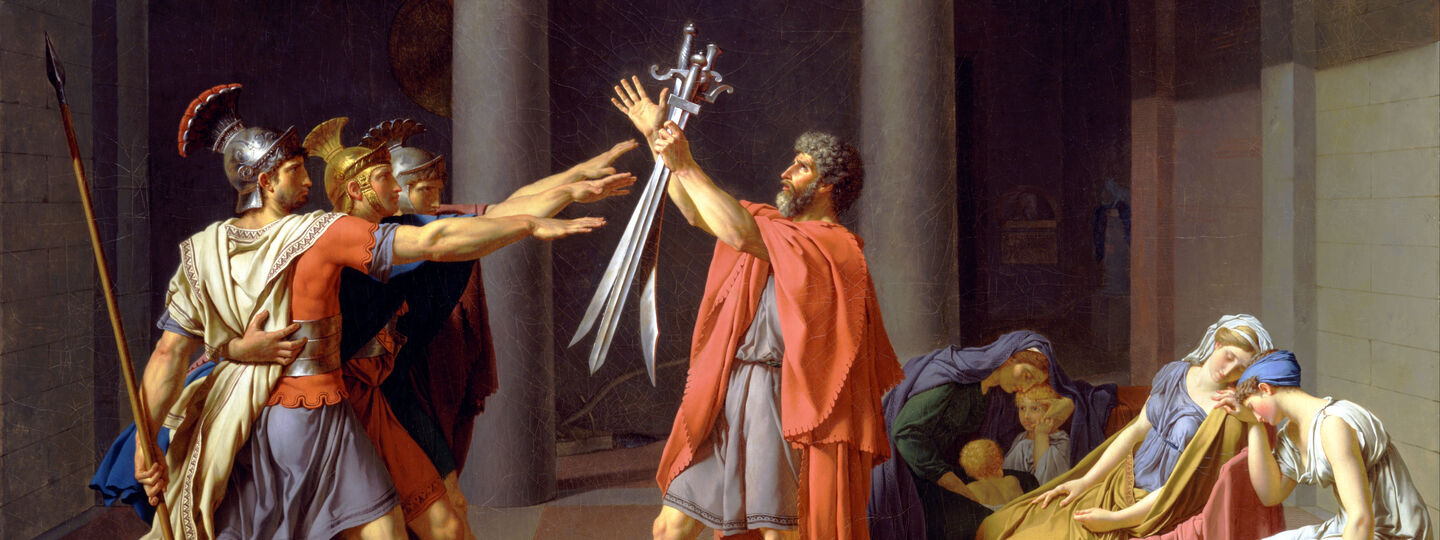 The Oath of the Horatii, by Jacques-Louis David
