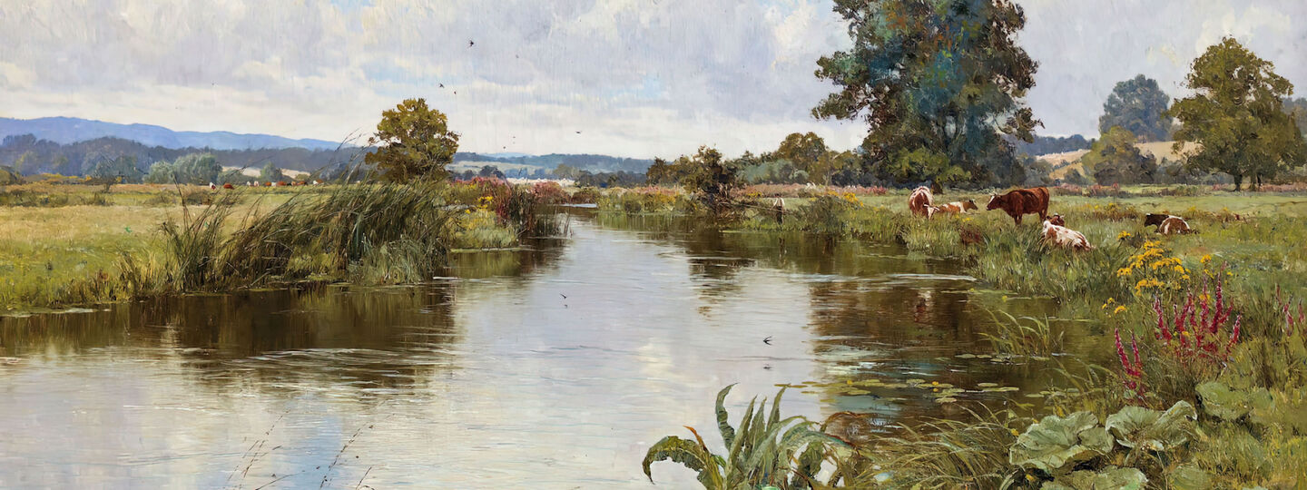 The Rother at Fittleworth, by Edward Wilkins Waite